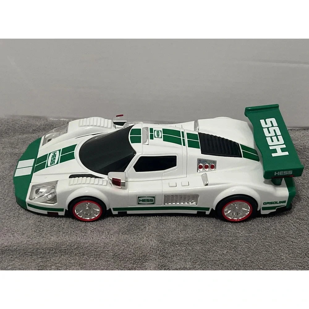 2009 Hess Race‎ Car and Racer Toy with Original Box White Green Collectible